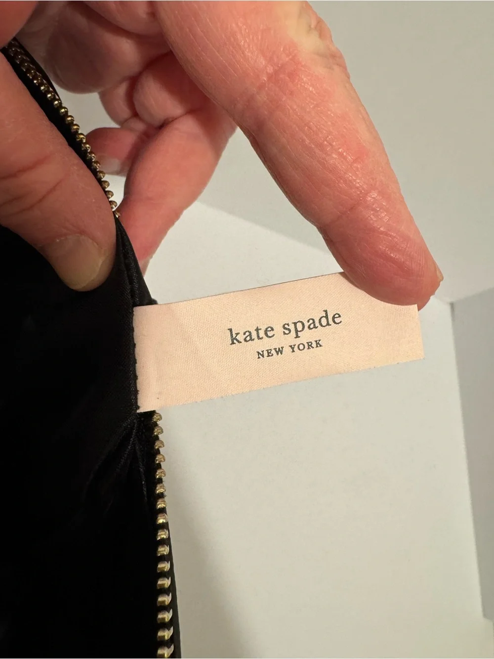 Kate Spade New York Cameron Pocket Tote Black Saffiano Leather Shoulder Bag